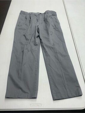 Lands' End 36x30 Gray Men's Dress Pants